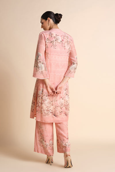 Anita Dongre Vanisa Kurta Set Blush indian designer wear online shopping melange singapore
