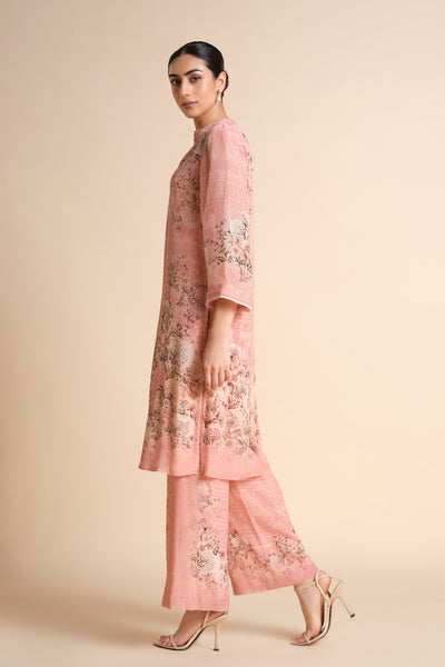 Anita Dongre Vanisa Kurta Set Blush indian designer wear online shopping melange singapore