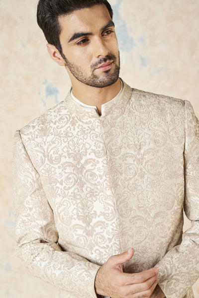 Anita Dongre Vehant Sherwani Ivory indian designer wear online shopping melange singapore