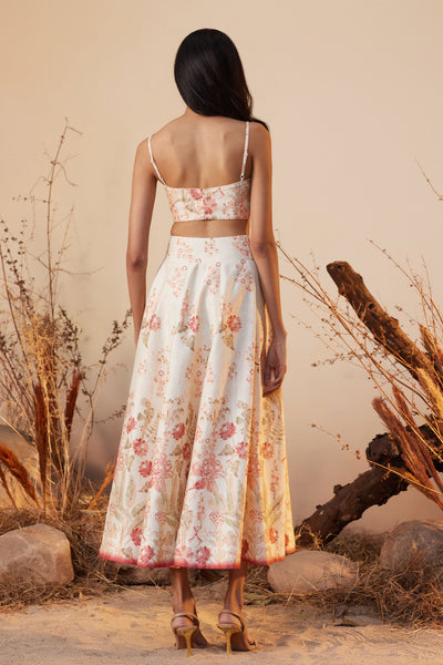 Anita Dongre Winslet Skirt Set Beige indian designer wear online shopping melange singapore