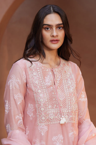 Anita Dongre Zaiba Suit Set Blush Indian designer wear online shopping melange singapore