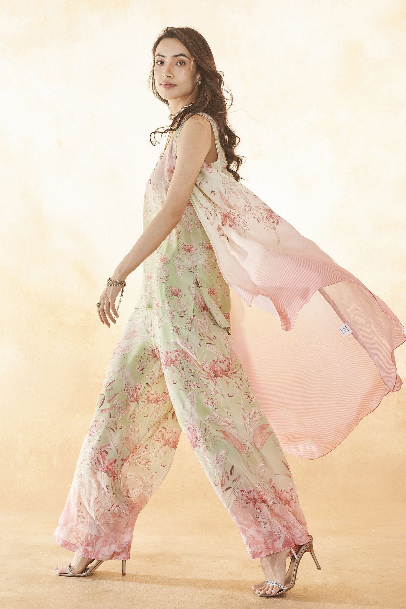 Anita Dongre Zumena Pant Set Sage indian designer wear online shopping melange singapore