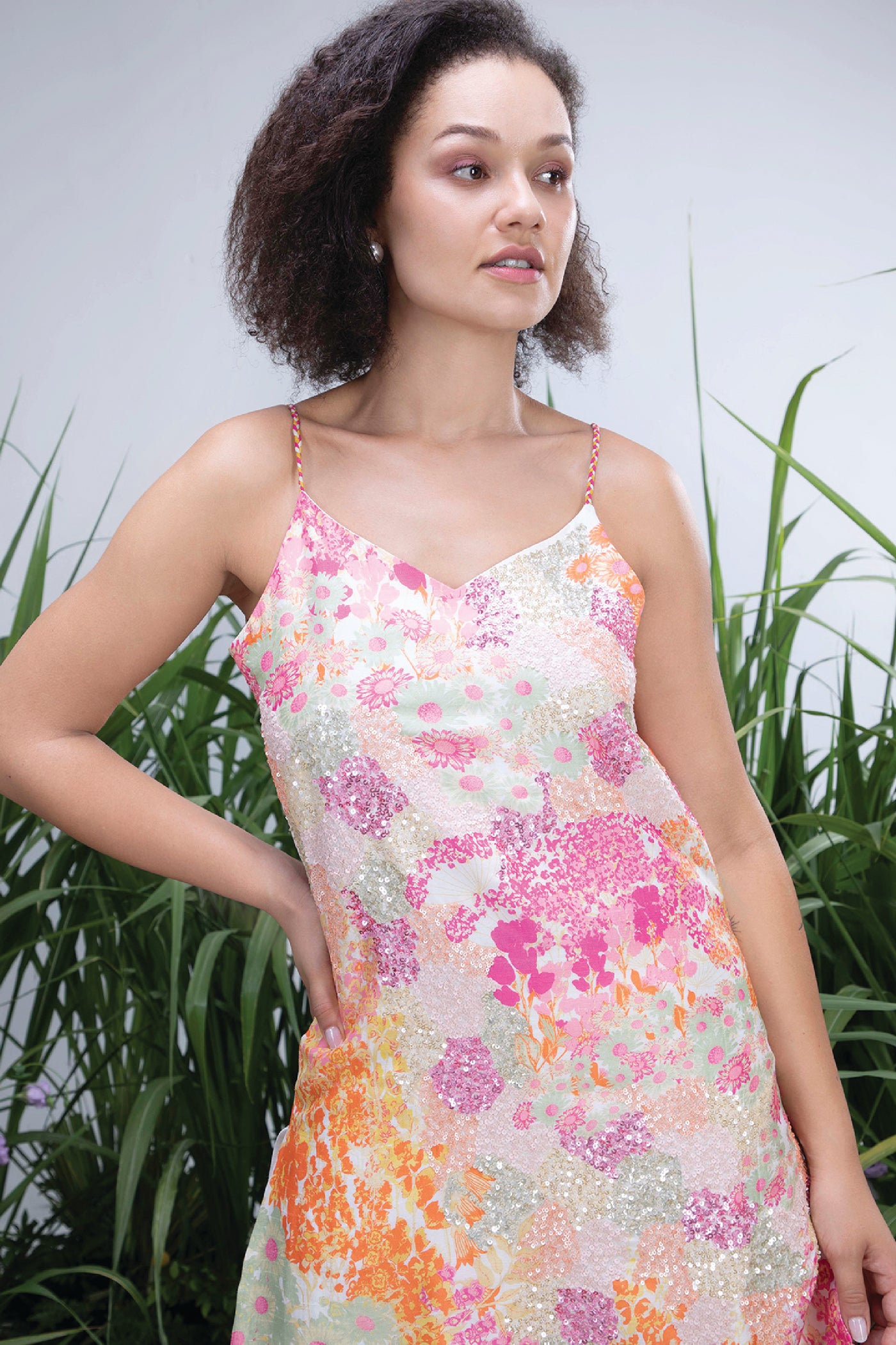 Archana Shah Wild Flower Spageti Sharara indian designer wear online shopping melange singapore