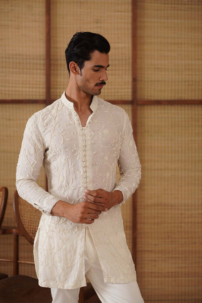 Arjan Dugal Beads FLB Kurta Set indian designer wear online shopping melange singapore 