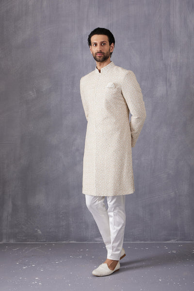 Arjan Dugal Dori Embroidery Achkan Set Indian designer wear online shopping melange singapore