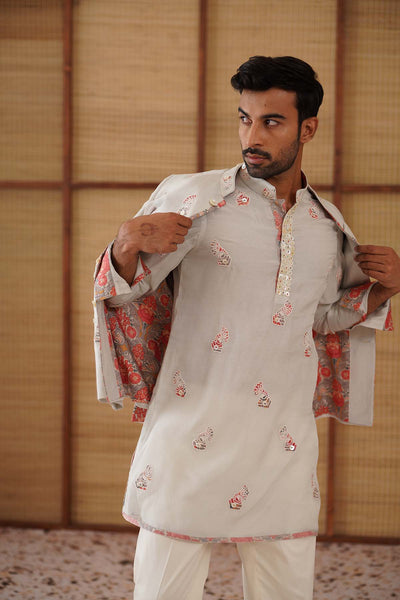 Arjan Dugal Gramophone Bandhgala Set indian designer wear online shopping melange singapore 