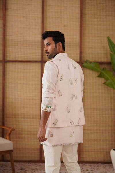 Arjan Dugal Gramophone Nehru Jacket Set indian designer wear online shopping melange singapore 