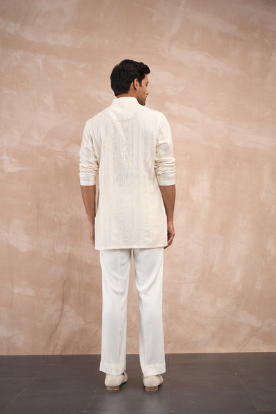 Arjan Dugal Half Moon Aari Kurta Shirt Set indian designer wear online shopping melange singapore