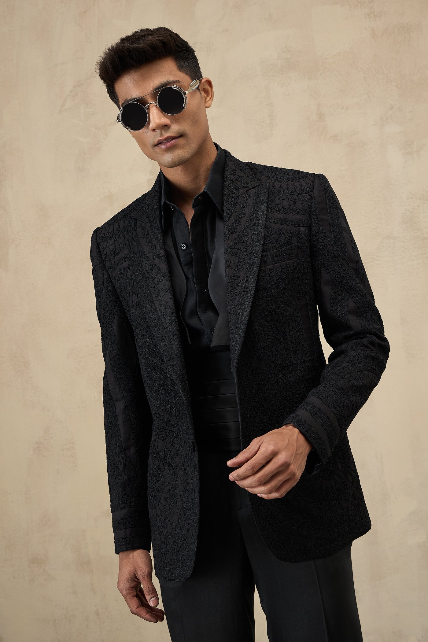 Arjan Dugal Half Moon Dori Blazer Set indian designer wear online shopping melange singapore
