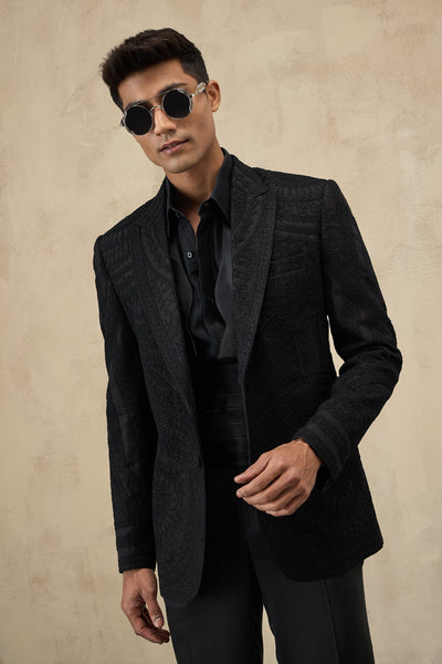 Arjan Dugal Half Moon Dori Blazer Set indian designer wear online shopping melange singapore