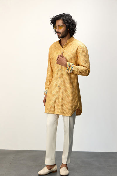Arjan Dugal Inara FOE SB Kurta Golden Hour Set indian designer wear online shopping melange singapore