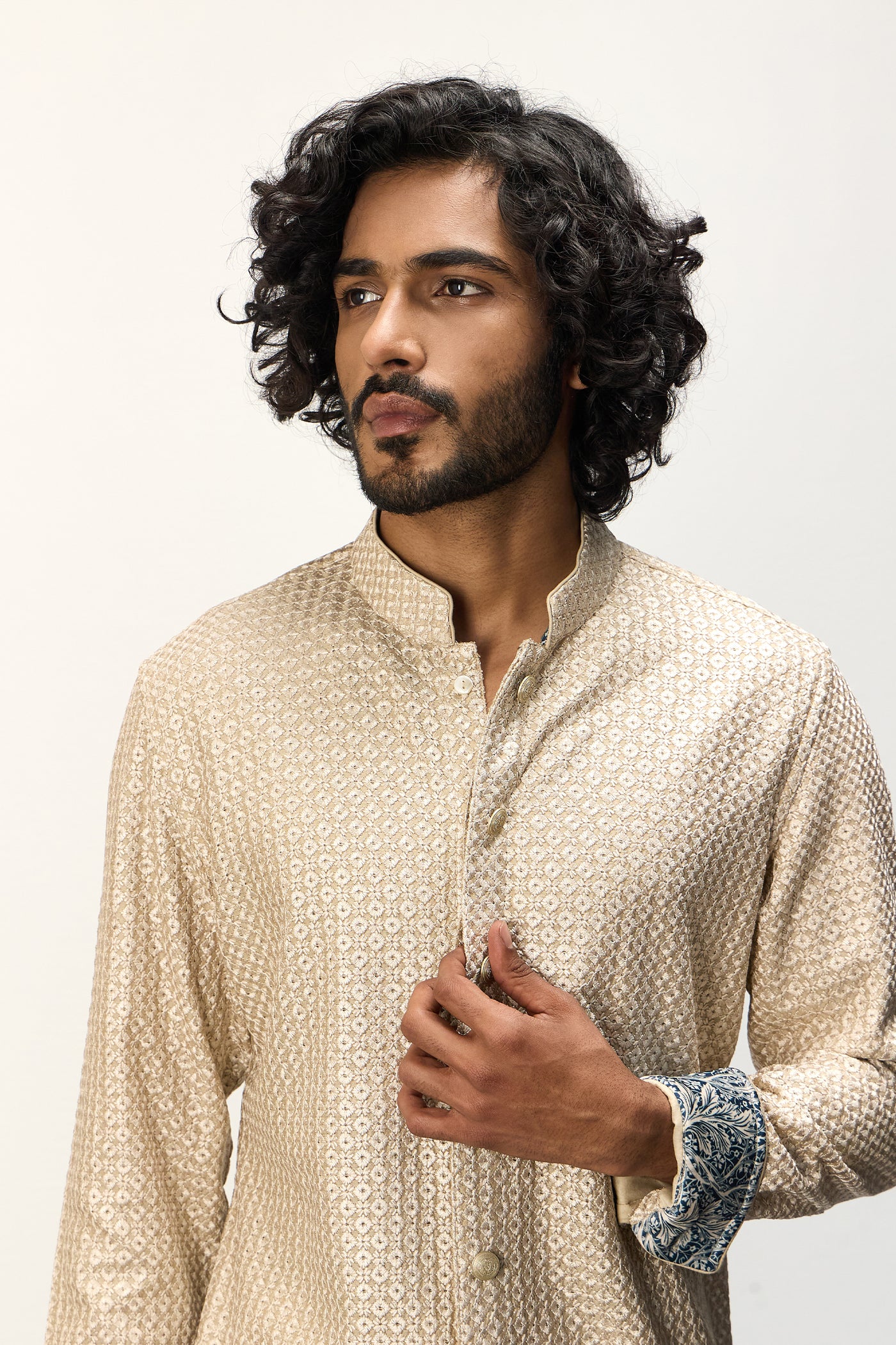Arjan Dugal Inara FOE SB Kurta Set indian designer wear online shopping melange singapore