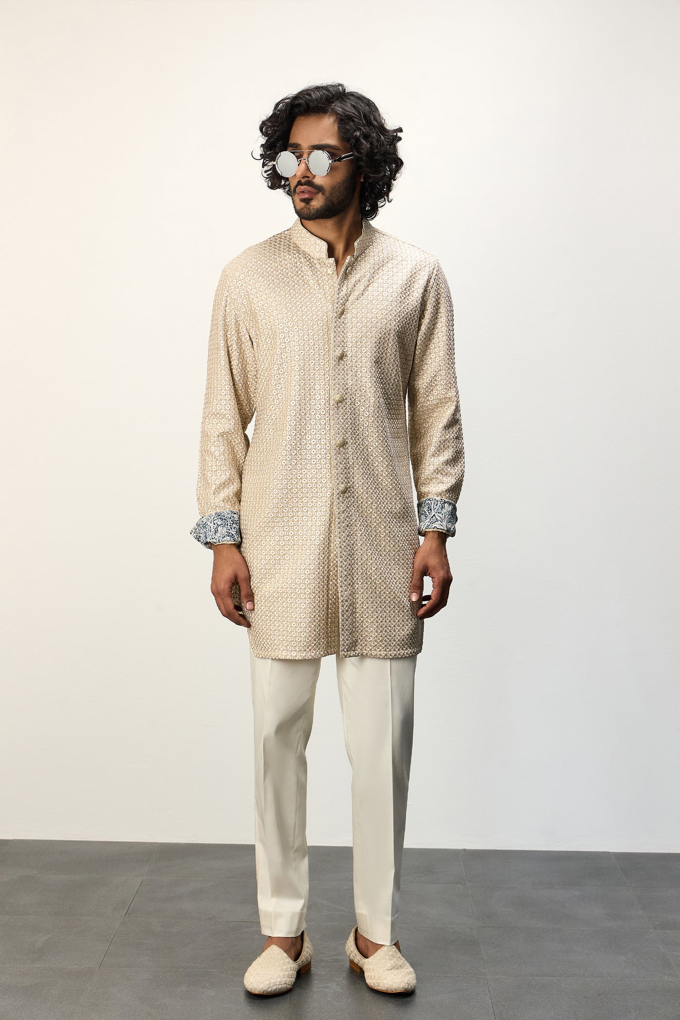 Arjan Dugal Inara FOE SB Kurta Set indian designer wear online shopping melange singapore