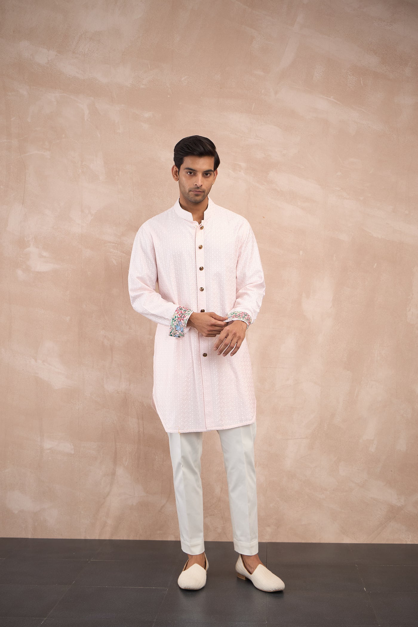 Arjan Dugal Inara Motif Foe Sb Kurta Set indian designer wear online shopping melange singapore
