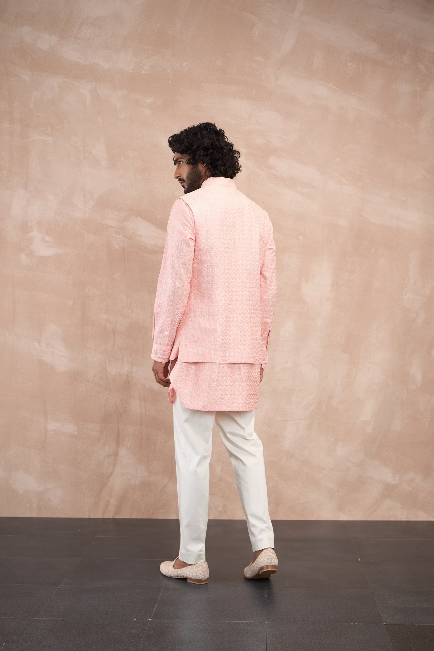 Arjan Dugal Inara Motif Nehru Jacket indian designer wear online shopping melange singapore