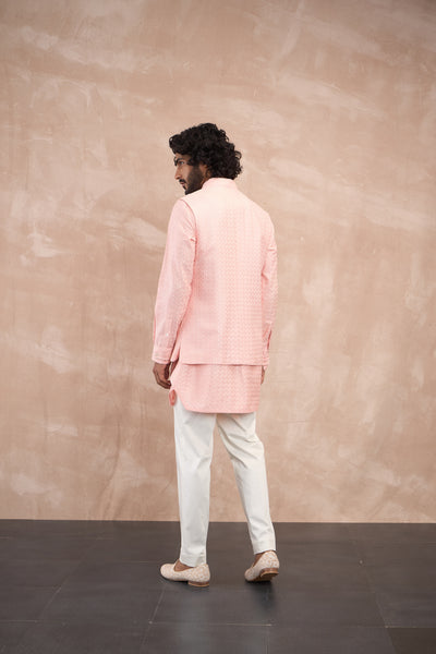 Arjan Dugal Inara Motif Nehru Jacket indian designer wear online shopping melange singapore