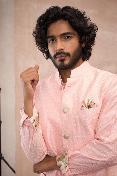 Arjan Dugal Inara Motif Nehru Jacket indian designer wear online shopping melange singapore