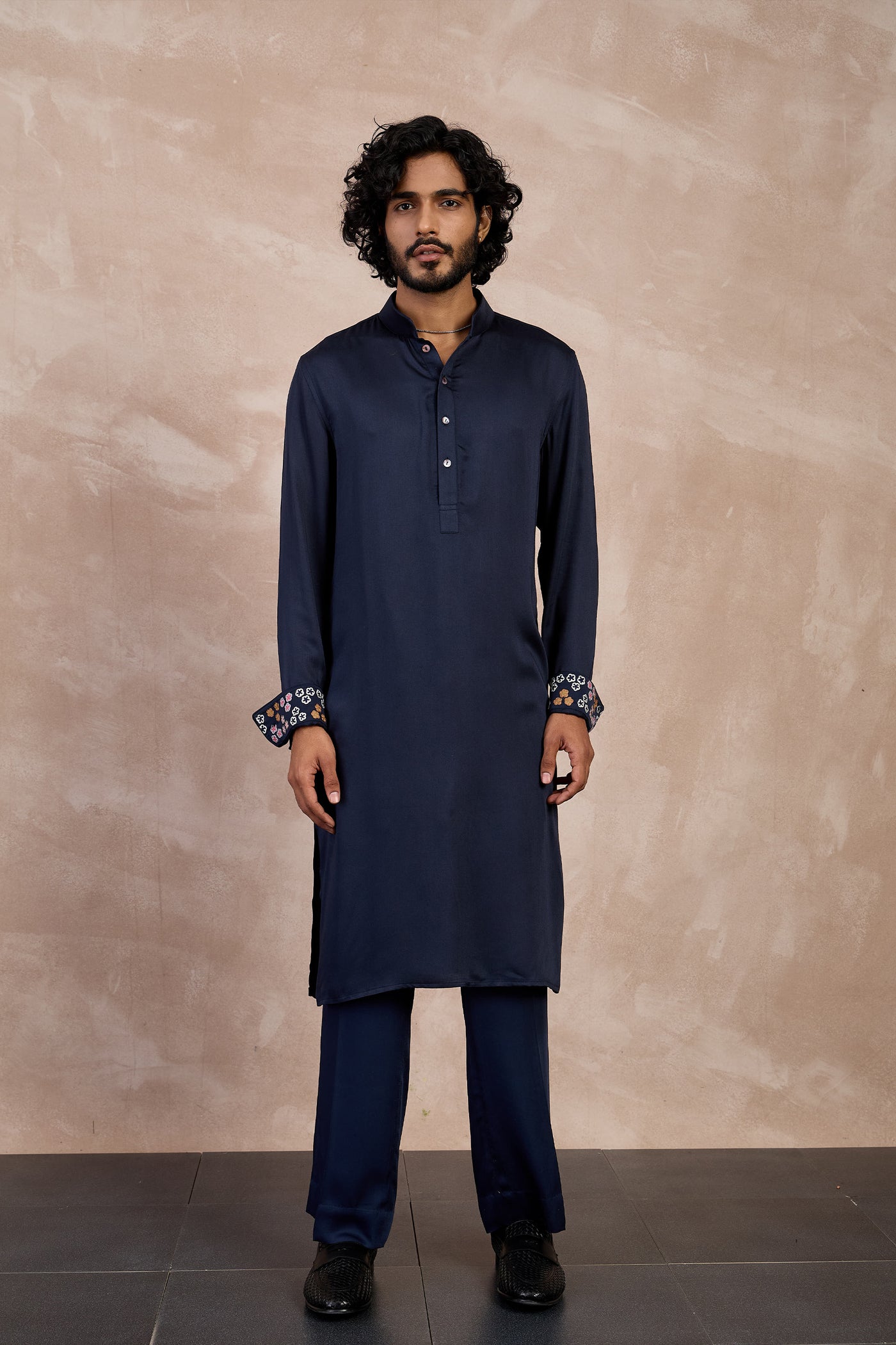 Arjan Dugal Inara Viscose Short Kurta Set indian designer wear online shopping melange singapore