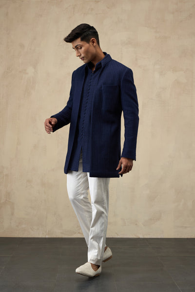 Arjan Dugal Star Open Bandhgala Set indian designer wear online shopping melange singapore