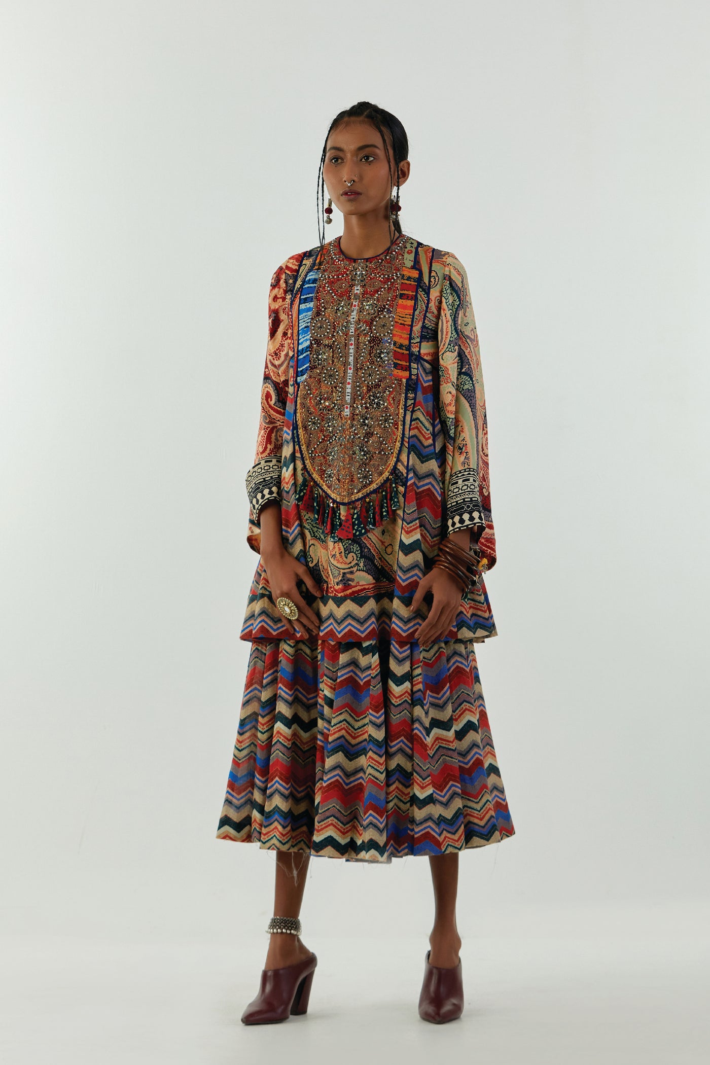 Aseem Kapoor Afghan Kurti Set indian designer wear online shopping melange singapore