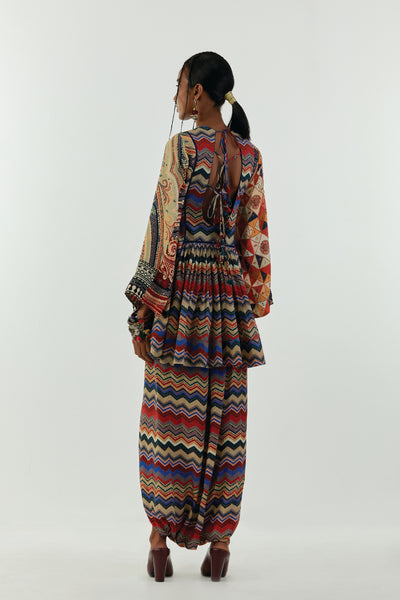 Aseem Kapoor Afghan Kurti Set Multi indian designer wear online shopping melange singapore