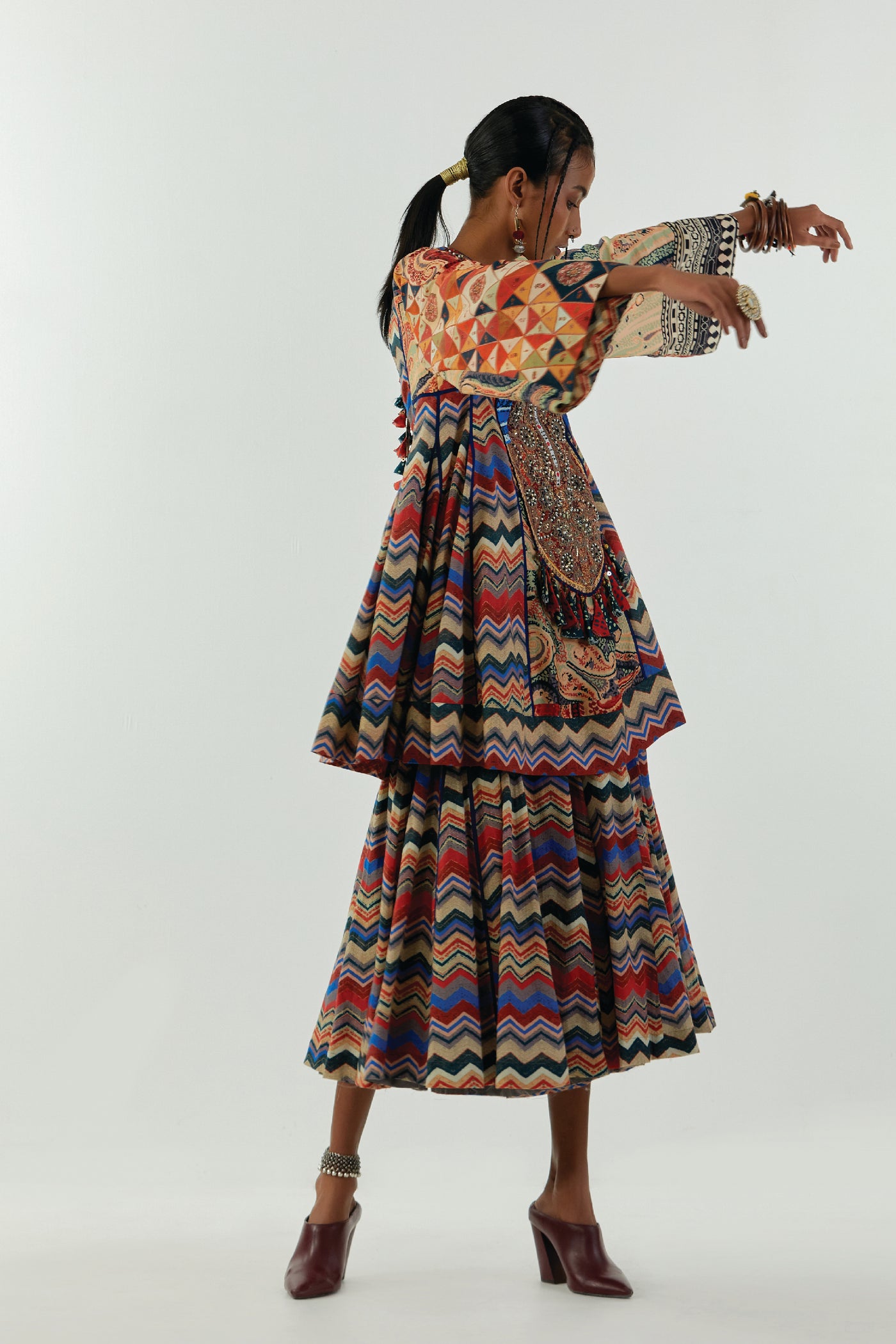 Aseem Kapoor Afghan Kurti Set indian designer wear online shopping melange singapore