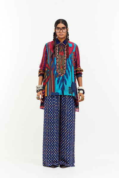 Aseem Kapoor Atri Straight Shirt Multi indian designer wear online shopping melange singapore