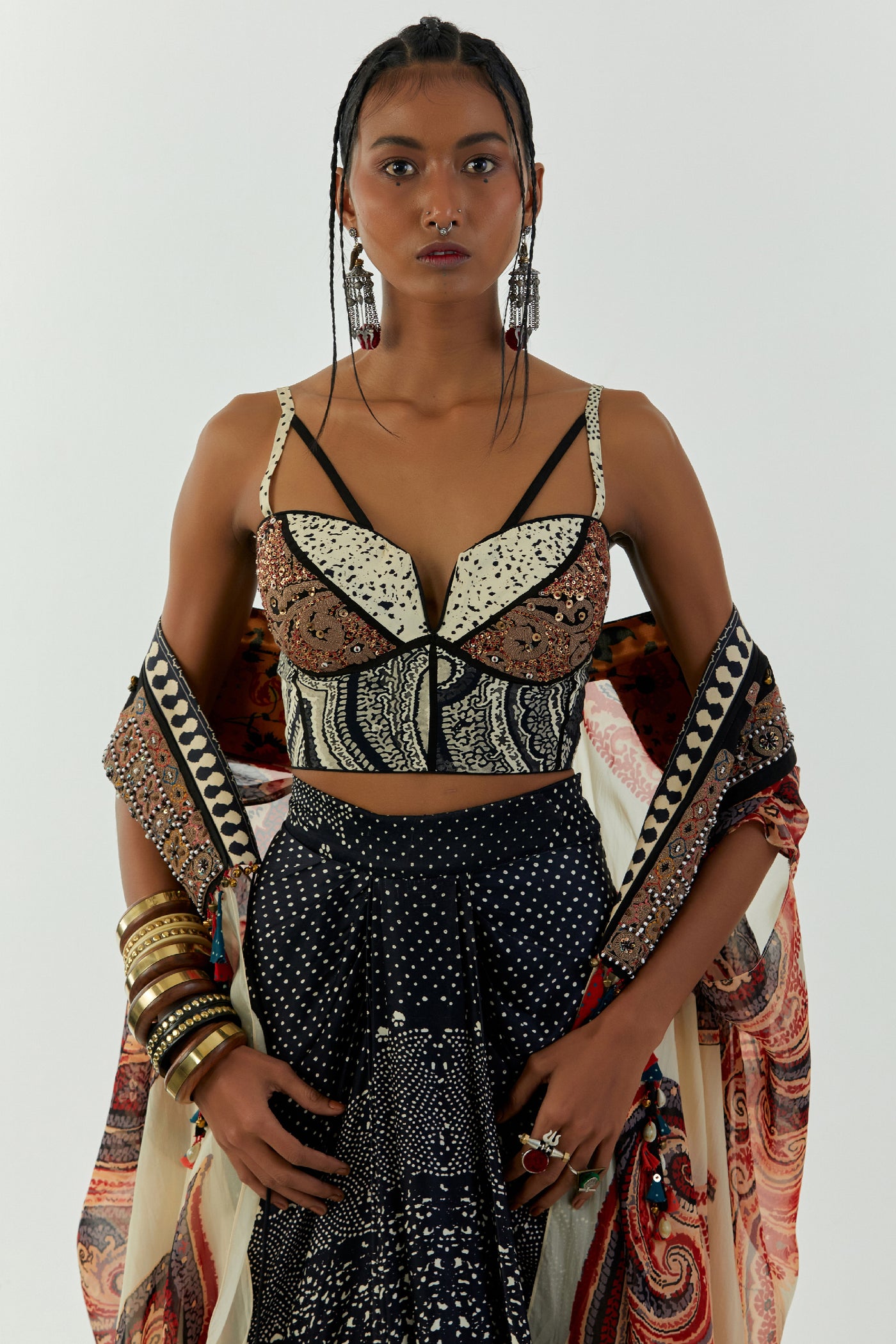 Aseem Kapoor Chandra Blouse indian designer wear online shopping melange singapore