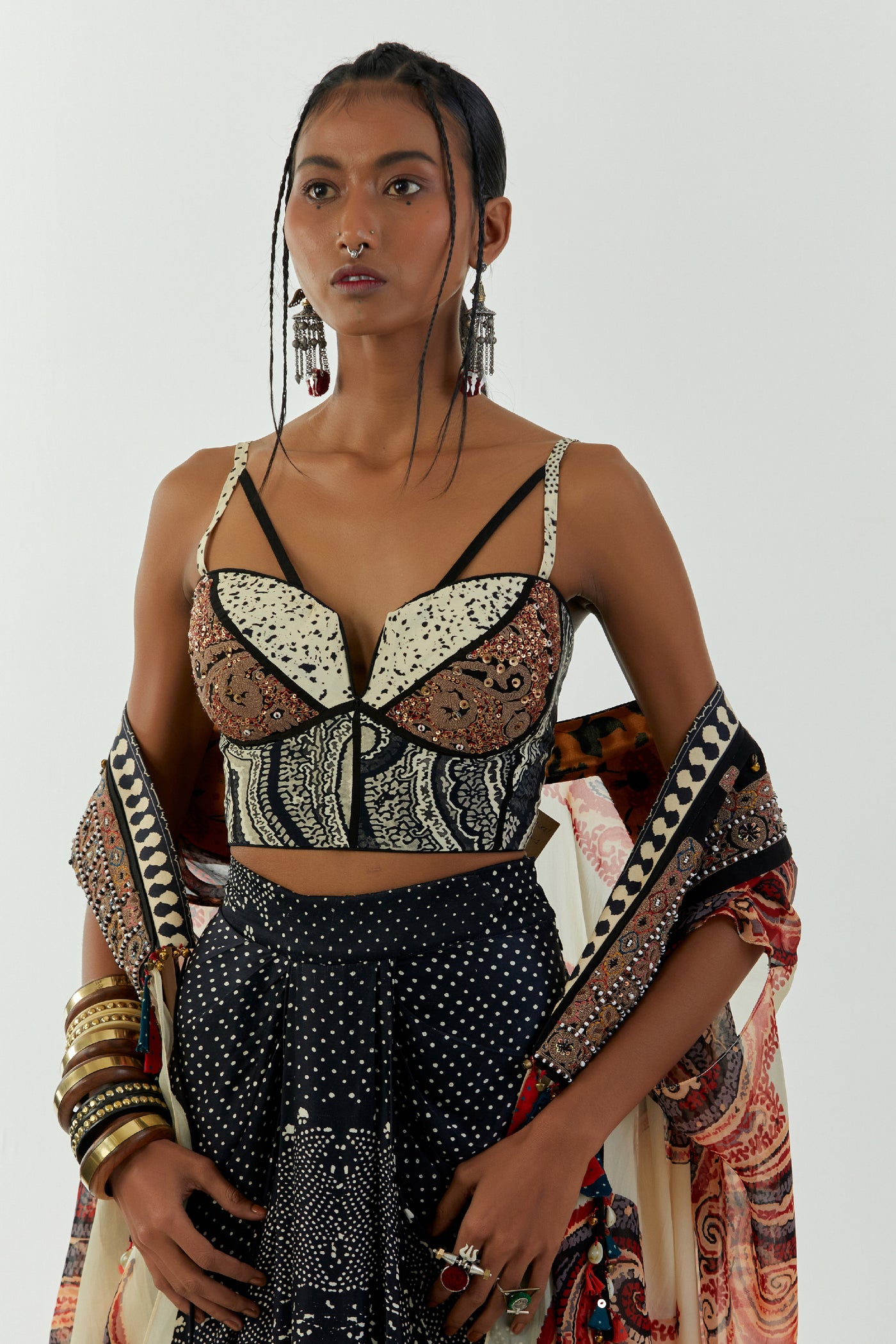 Aseem Kapoor Chandra Blouse indian designer wear online shopping melange singapore