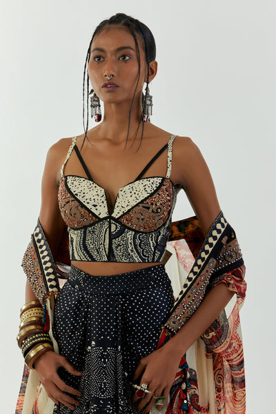 Aseem Kapoor Chandra Blouse indian designer wear online shopping melange singapore