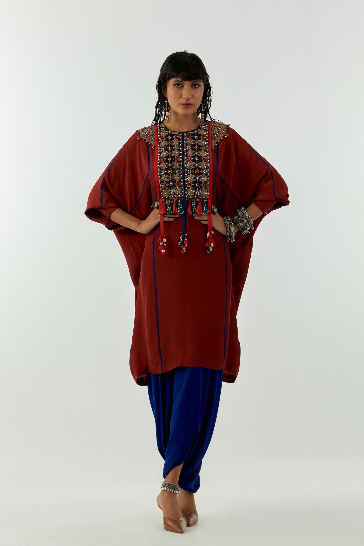 Aseem Kapoor Kuru Trapeeze Tunic Set indian designer wear online shopping melange singapore