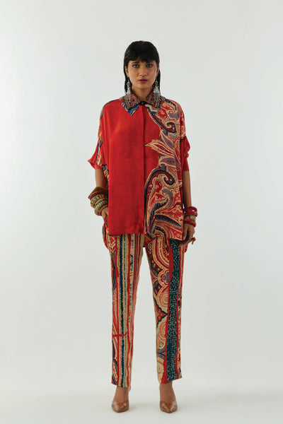 Aseem Kapoor Mandala Shirt indian designer wear online shopping melange singapore