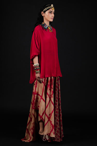 Aseem Kapoor Mandala Shirt Sindoor indian designer wear online shopping melange singapore