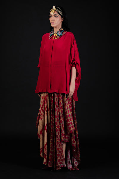 Aseem Kapoor Mandala Shirt Sindoor indian designer wear online shopping melange singapore