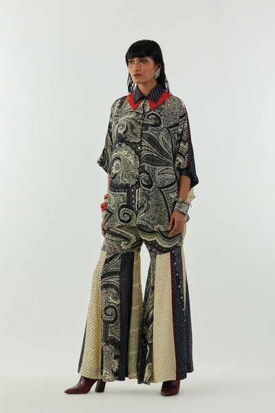 Aseem Kapoor Mandala Shirt Surmai Mogra Set indian designer wear online shopping melange singapore