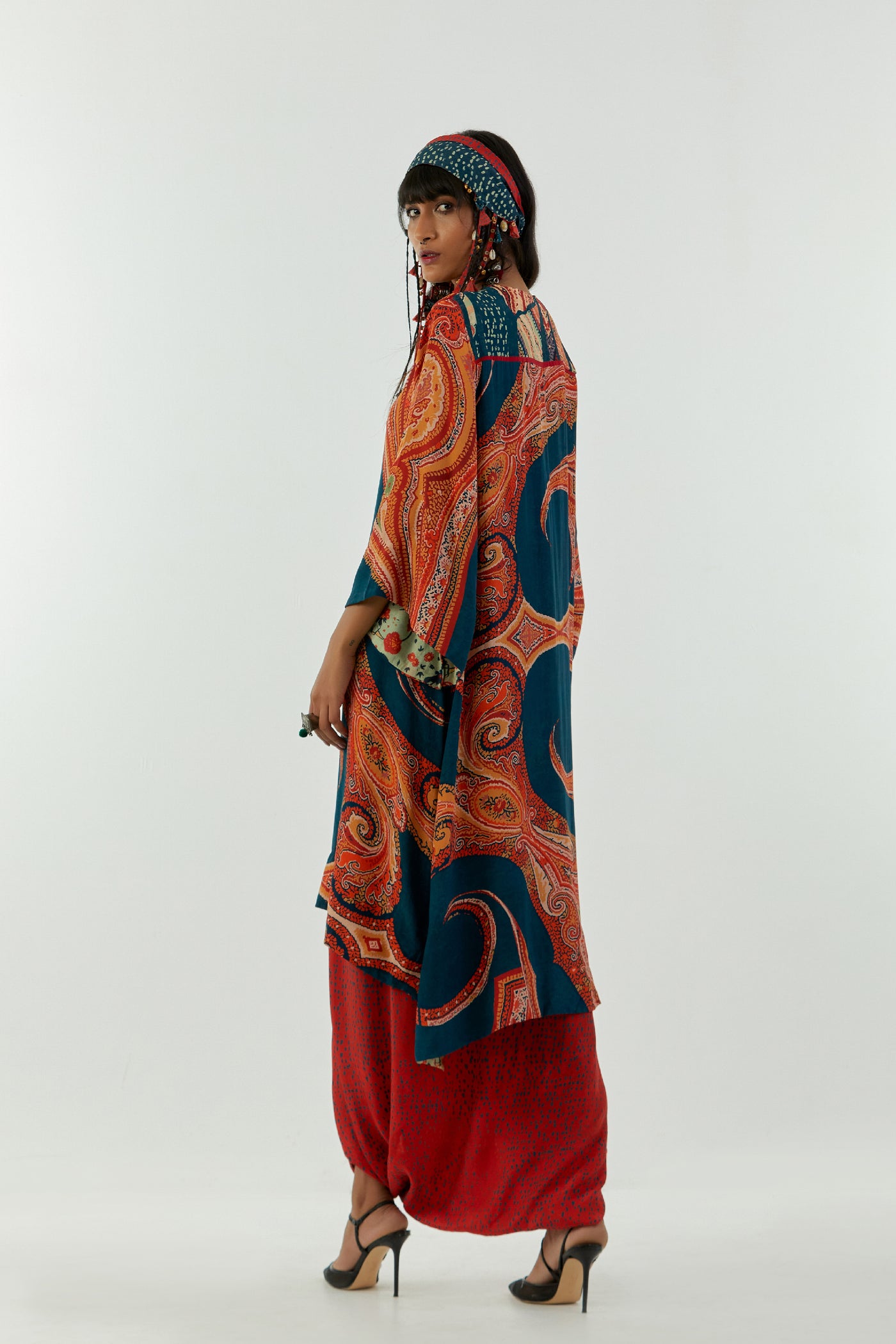 Aseem Kapoor Mitra Long Kurta Set indian designer wear online shopping melange singapore