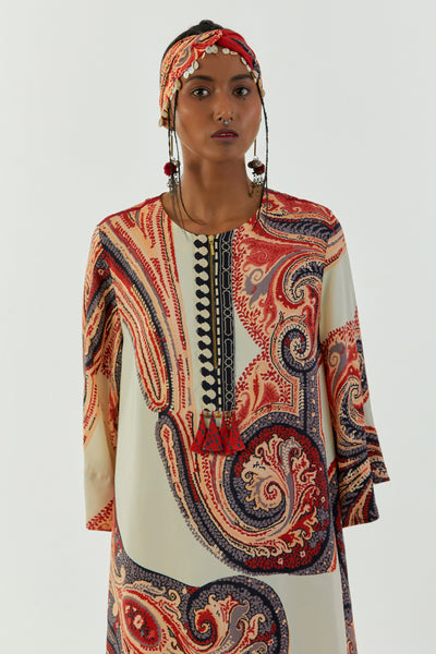 Aseem Kapoor Mitra Long Kurta Set indian designer wear online shopping melange singapore