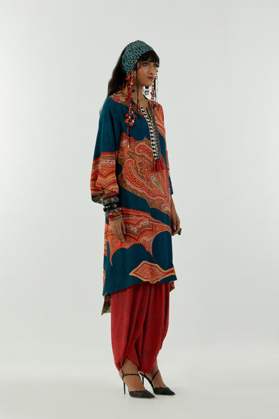 Aseem Kapoor Mitra Long Kurta Set indian designer wear online shopping melange singapore