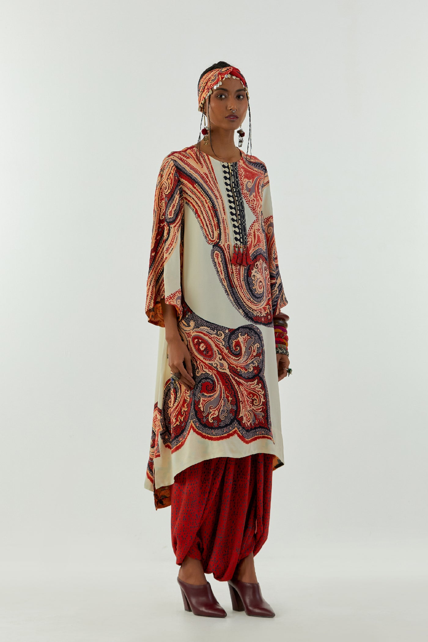 Aseem Kapoor Mitra Long Kurta Set indian designer wear online shopping melange singapore