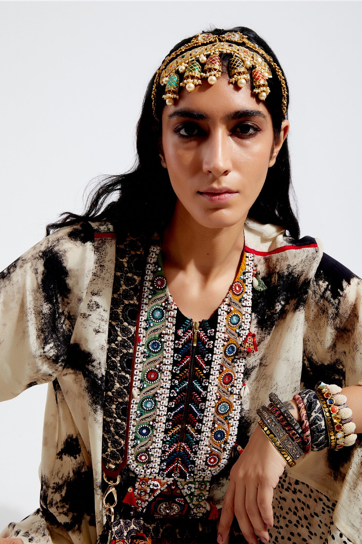 Aseem Kapoor Mitra Short Kurta Set indian designer wear online shopping melange singapore