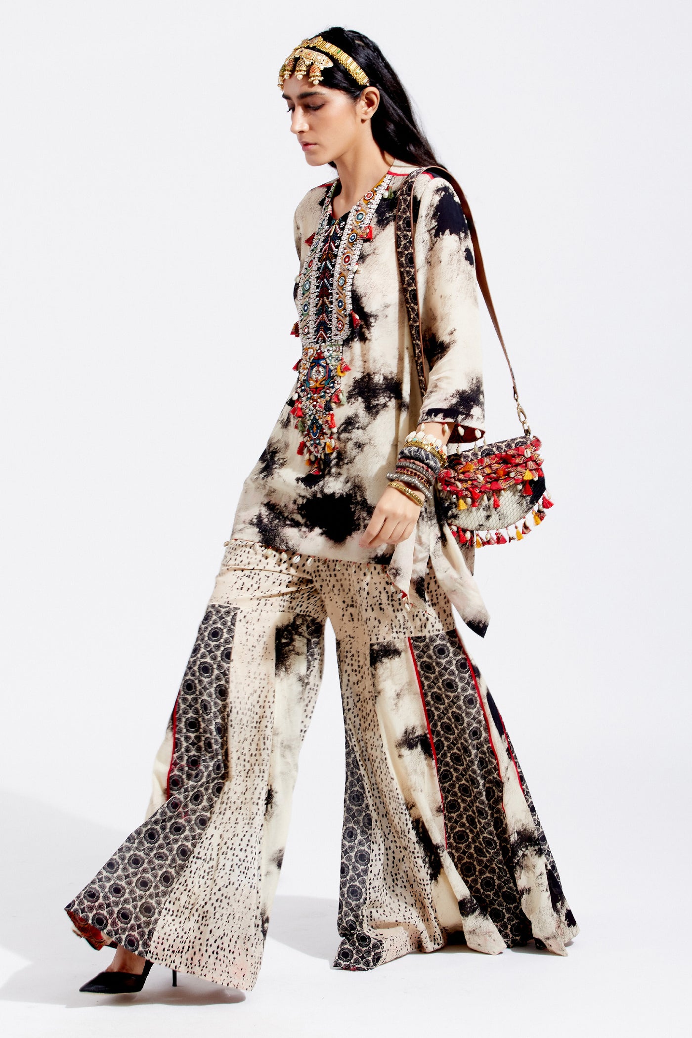 Aseem Kapoor Mitra Short Kurta Set indian designer wear online shopping melange singapore