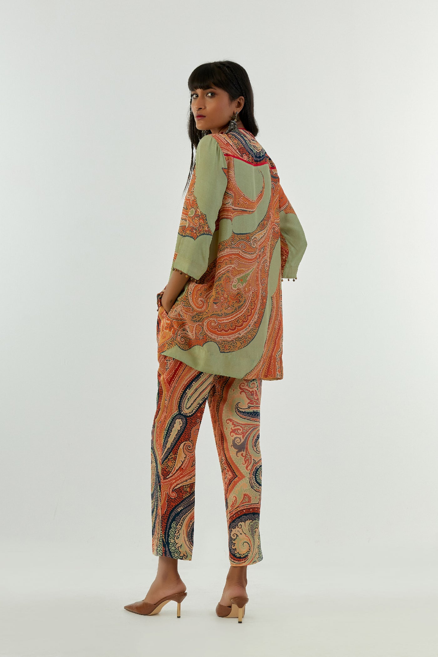 Aseem Kapoor Mitra Short Kurta Set indian designer wear online shopping melange singapore