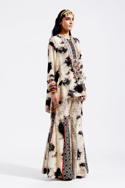 Aseem Kapoor Mitra Short Kurta Set indian designer wear online shopping melange singapore