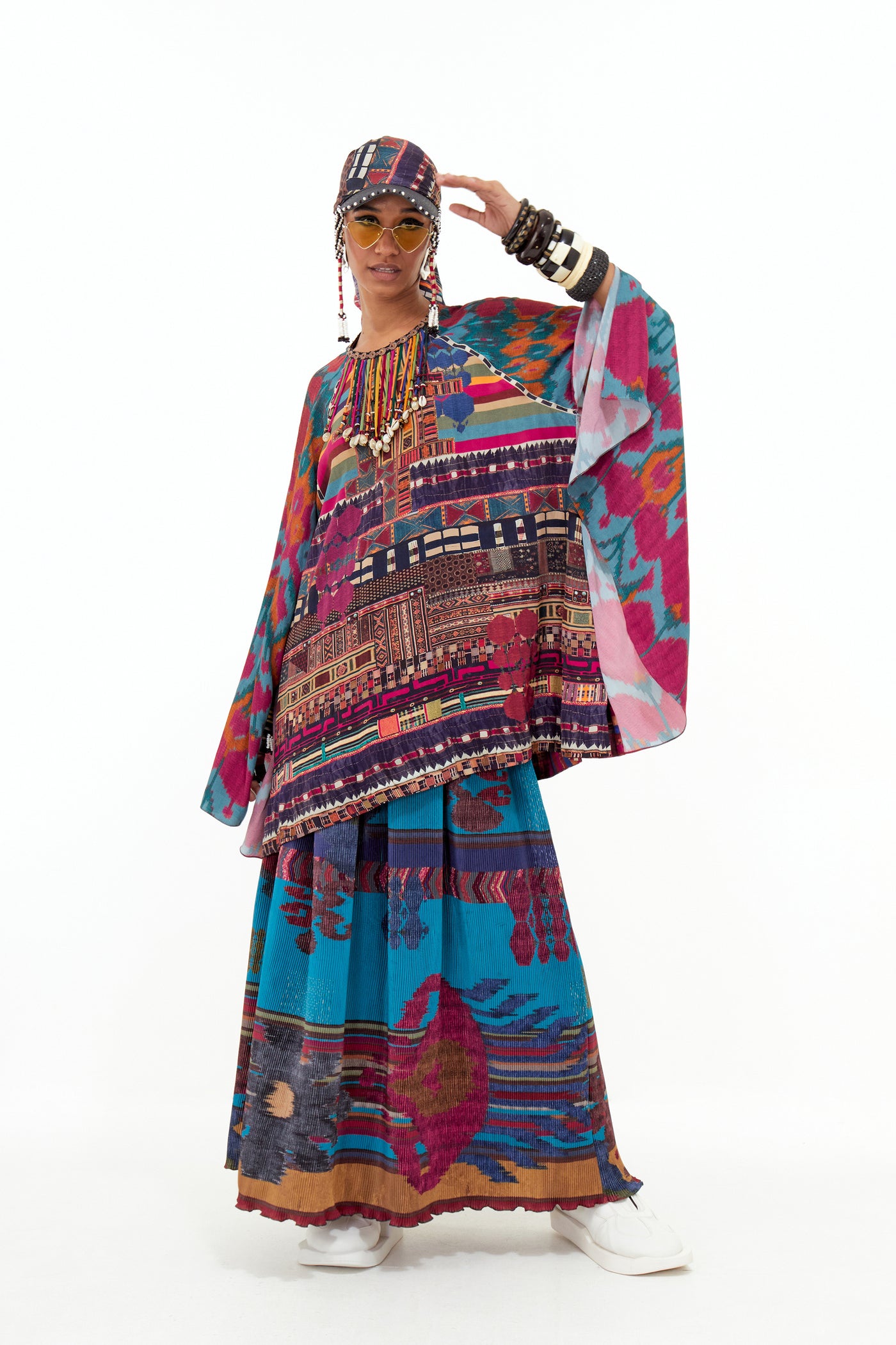 Aseem Kapoor Mitra Short Kurta Set indian designer wear online shopping melange singapore