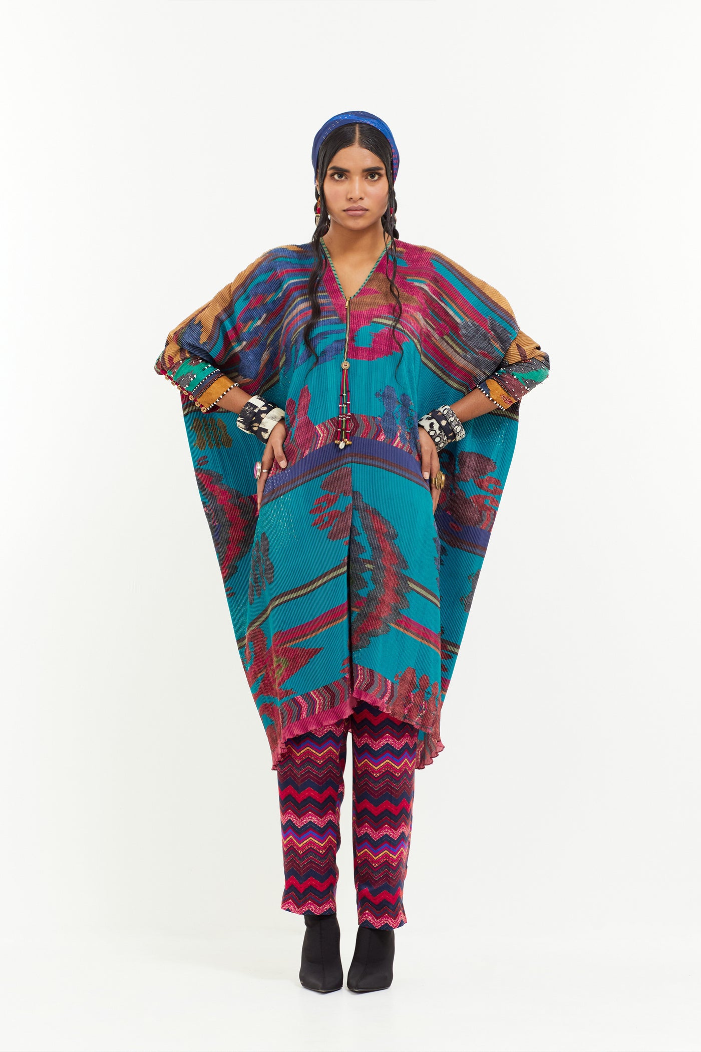 Aseem Kapoor Ritu Kaftaan Tunic Set indian designer wear online shopping melange singapore