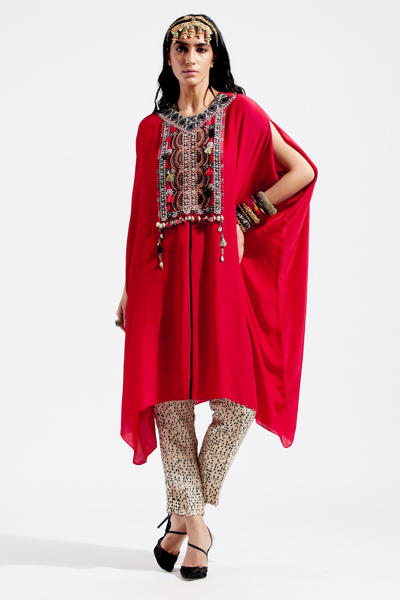 Aseem Kapoor Ritu Kaftan Tunic Set indian designer wear online shopping melange singaporev