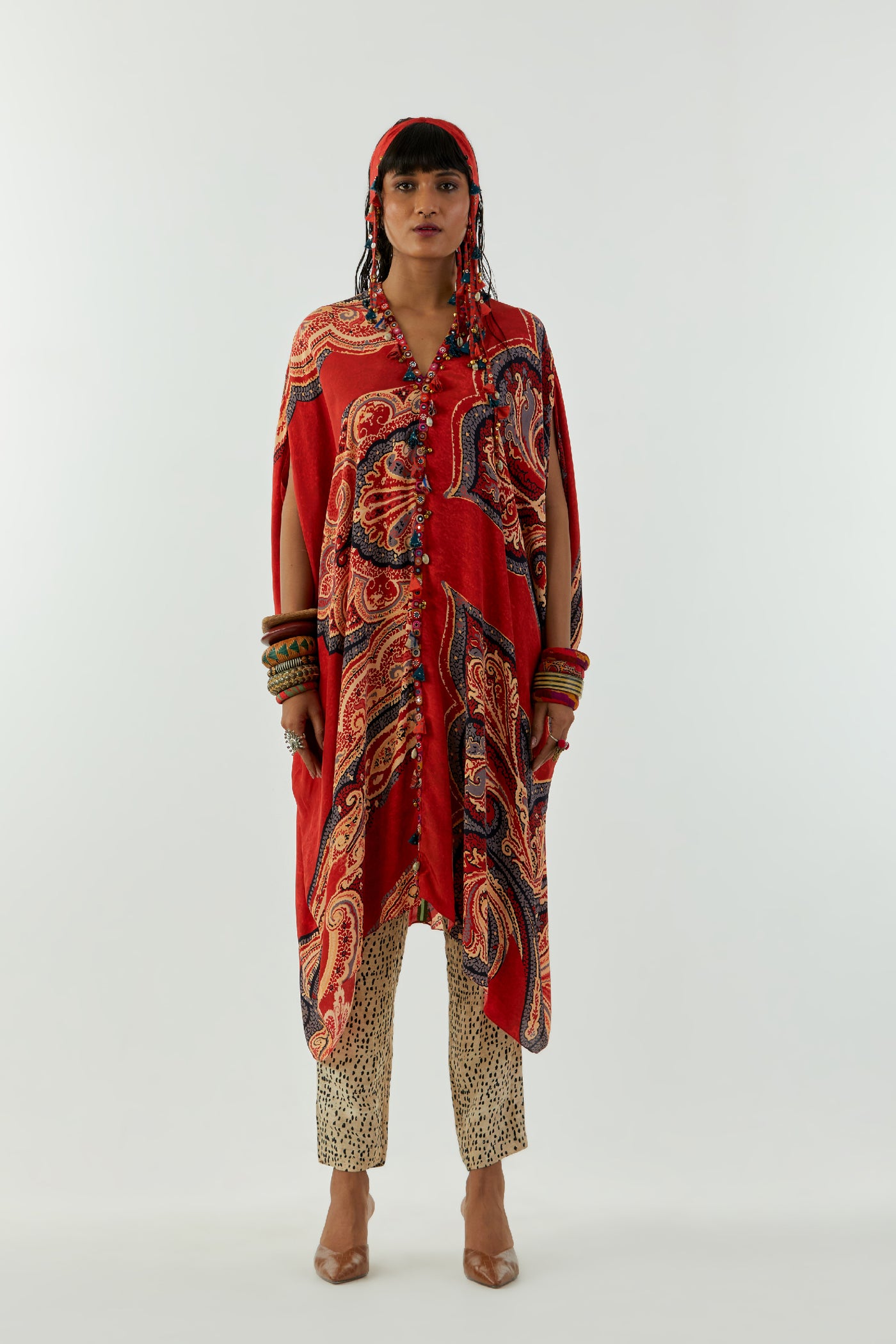 Aseem Kapoor Ritu Kaftan Tunic Set indian designer wear online shopping melange singapore