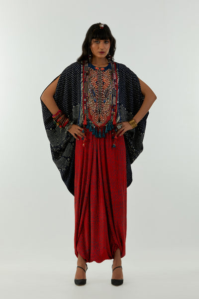 Aseem Kapoor Ritu Kaftan Tunic Set Mogra Surmai indian designer wear online shopping melange singapore