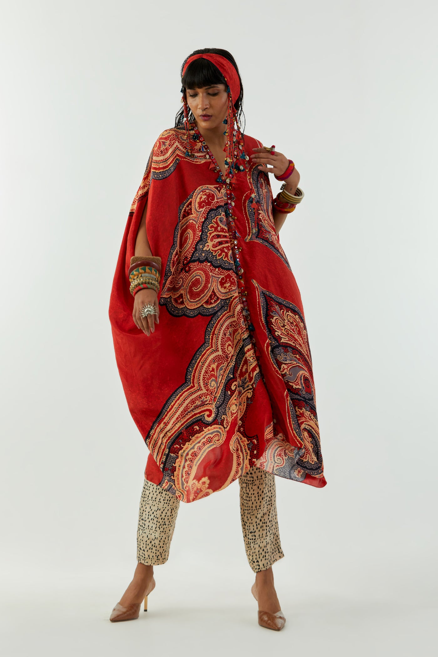 Aseem Kapoor Ritu Kaftan Tunic Set indian designer wear online shopping melange singapore
