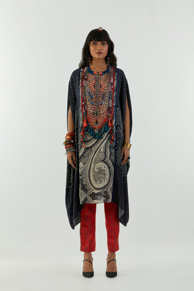 Aseem Kapoor Ritu Kaftan Tunic Set Surmai Mogra indian designer wear online shopping melange singapore